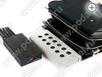 Ultrasonic voice recorder jammer “Chameleon-12-GSM-Handbag”