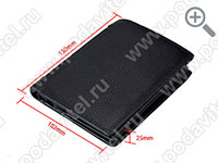 Портмоне с защитой RFID PROTECT EURO-02 - габаритные размеры Портмоне с защитой RFID PROTECT EURO-02 - габаритные размеры